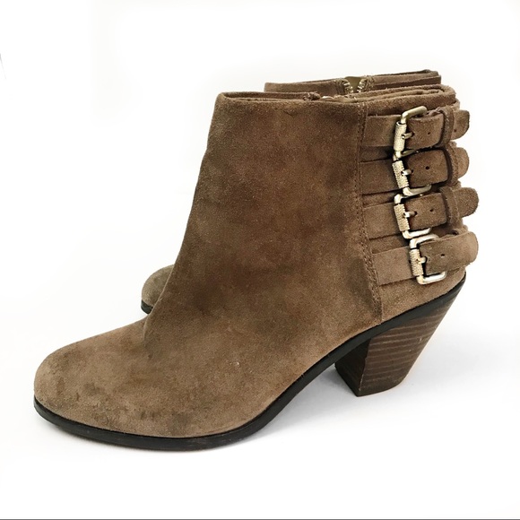 Sam Edelman Lucca 4 buckle suede  boots - Picture 2 of 6